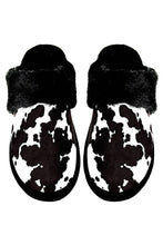 C.C Cow Faux Fur Cuff Winter Slippers: Beige SM