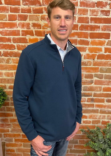 Navy 1/4 Zip Pullover