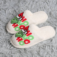 HO HO HO Holiday Grinch Slippers