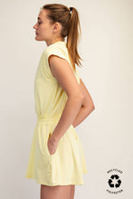 BUTTER SHORT SLEEVE QUARTER ZIP ROMPER: Black / S-M-L(2-2-2)