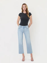 Cropped Slim Wide Leg Jeans