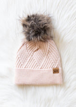 Blush Decorative Knit Pom Hat
