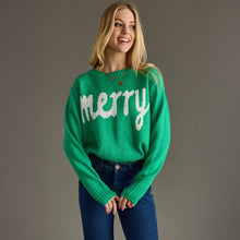 Kelly Green Merry Sweater