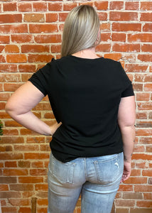 Rib Knit Tee (Multiple Colors)