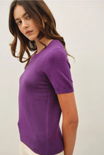 Purple Short Sleeve Pullover