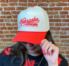 Ivory & Red Nebraska Huskers Hat