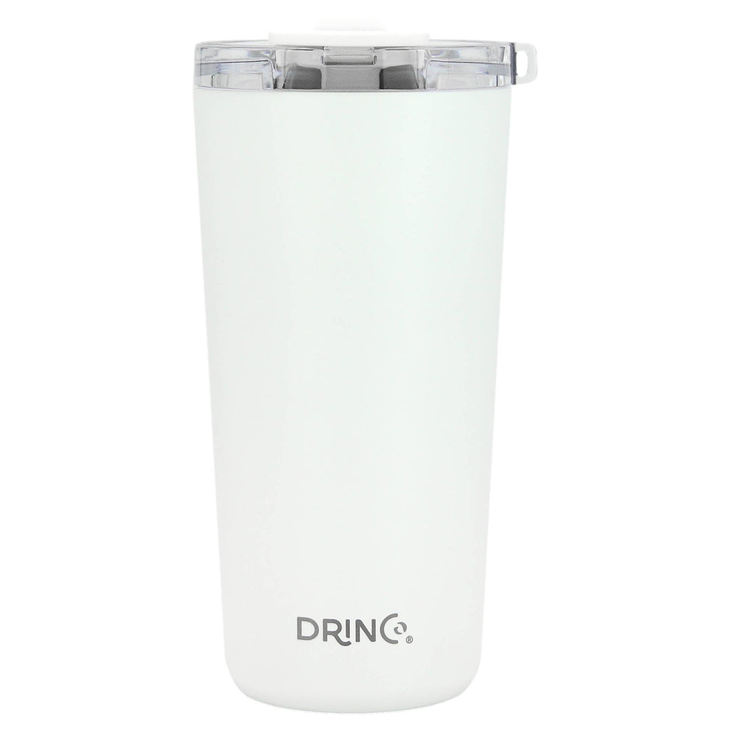 BRB Insulated Tumbler w/Spill Proof Lid: Artic White