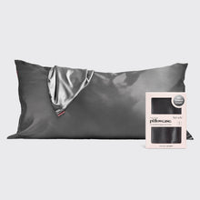 Charcoal Satin King Pillowcase