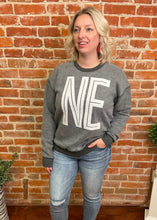 Charcoal Inverted "NE" Sweatshirt