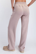 MODAL SCUBA STRAIGHT PANT: Espresso / S-M-L(2-2-2)