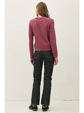 Merlot Cotton Fleece Crewneck