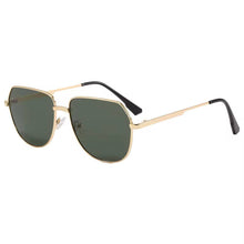 April Aviator Sunglasses: Gold/Brown Lens