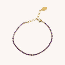 Birthstone Micro Tennis Bracelets: January- Garnet