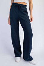 MODAL SCUBA STRAIGHT PANT: Espresso / S-M-L(2-2-2)