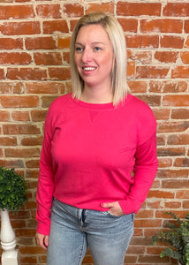 Pullover Sweater with Ribbed Detail (Multiple Colors)
