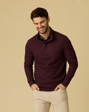 Maroon Twill 1/4 Zip Pullover