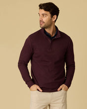 Maroon Twill 1/4 Zip Pullover