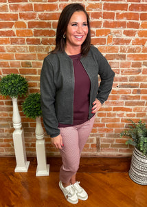 Pullover Crewneck with Ribbed Detail (Multiple Colors)