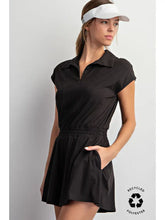 Black Tennis Romper