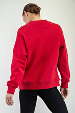 Red French Terry Sweatshirt