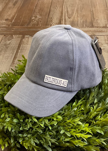 Grey Philippians Ball Cap