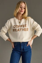 Ivory Coffee Weather Sweater