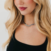 Addelynn Mesh Necklace - WATERPROOF: Silver