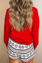 SLEIGH Long Sleeve & Wide Leg Shorts Lounge Set