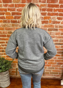 Charcoal Inverted "NE" Sweatshirt