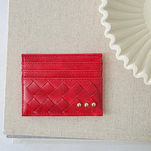 Mariah Woven Small Card Holder Wallet (Multiple Colors)