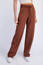 MODAL SCUBA STRAIGHT PANT: Espresso / S-M-L(2-2-2)