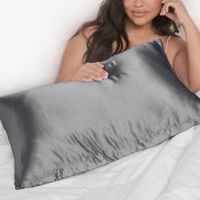 Charcoal Satin King Pillowcase