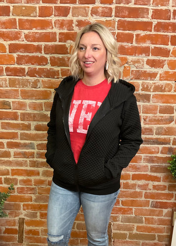 Quilted Hooded Jacket (Multiple Colors)