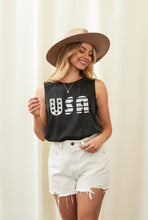 Black USA Mineral Graphic Tank