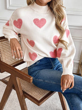 Mockneck Heart Sweater