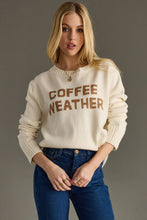 Ivory Coffee Weather Sweater
