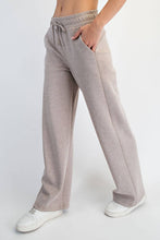MODAL SCUBA STRAIGHT PANT: Espresso / S-M-L(2-2-2)