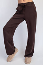 MODAL SCUBA STRAIGHT PANT: Espresso / S-M-L(2-2-2)