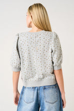 Floral Print Puff Sleeve Top