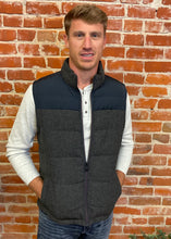 Charcoal Mixed Media Puffer Vest
