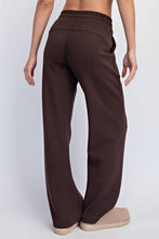 MODAL SCUBA STRAIGHT PANT: Espresso / S-M-L(2-2-2)