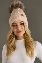 Blush Decorative Knit Pom Hat