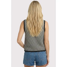 Crochet Striped Vest Cardigan (Multiple Colors)