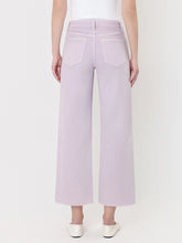 Lavender Crop Wide Leg Jeans