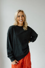 Nebraska Ritter Repeat Lantern Sleeve Crew: BLACK / XL/XXL