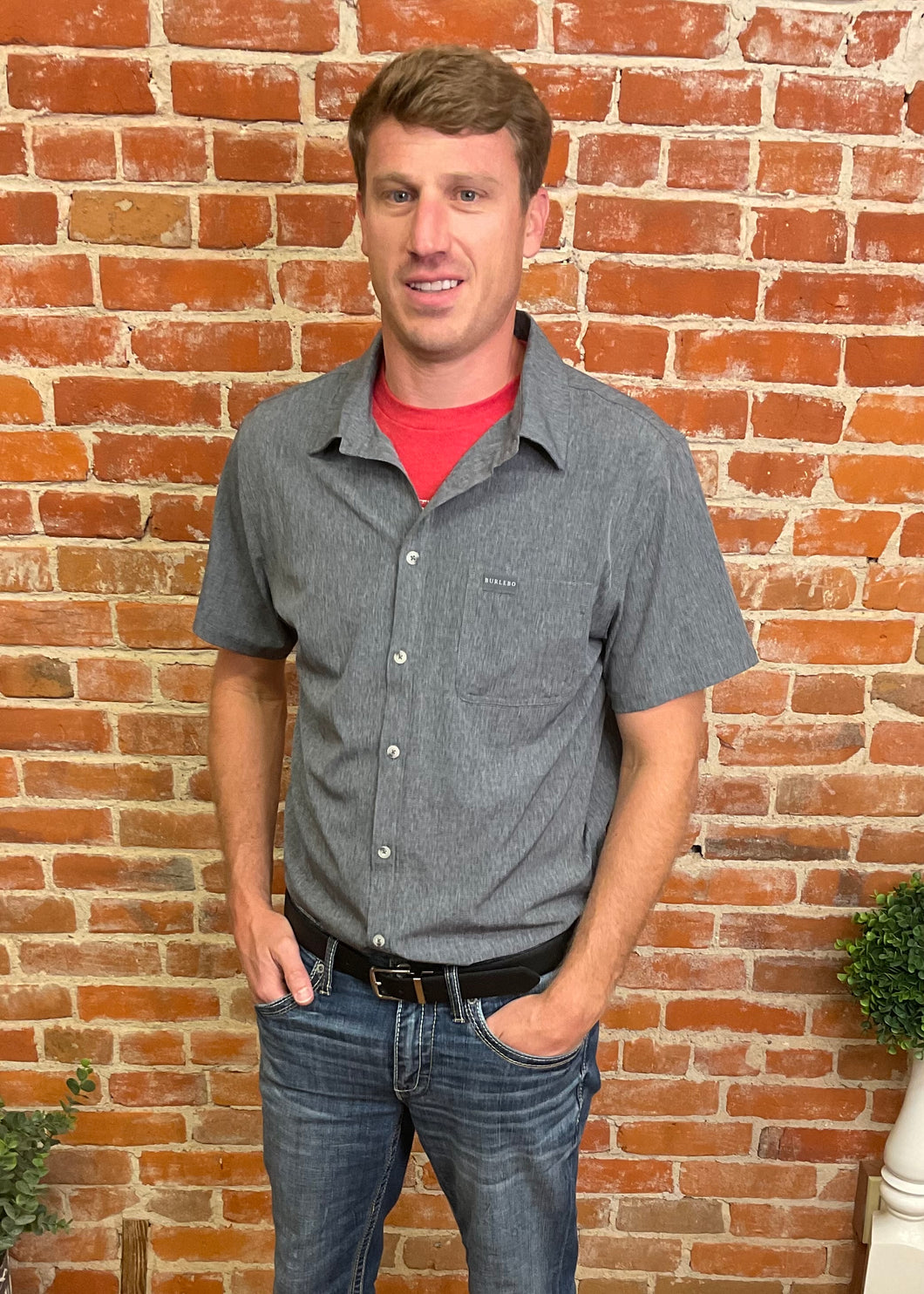 Dark Heather Grey Performance Shirt