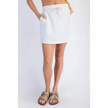 Light Heather Grey Scuba Skort