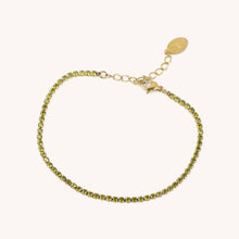 Birthstone Micro Tennis Bracelets: October-Rose