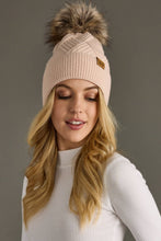 Blush Decorative Knit Pom Hat