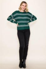 Striped & Textured Pullover (Multiple Colors Available)